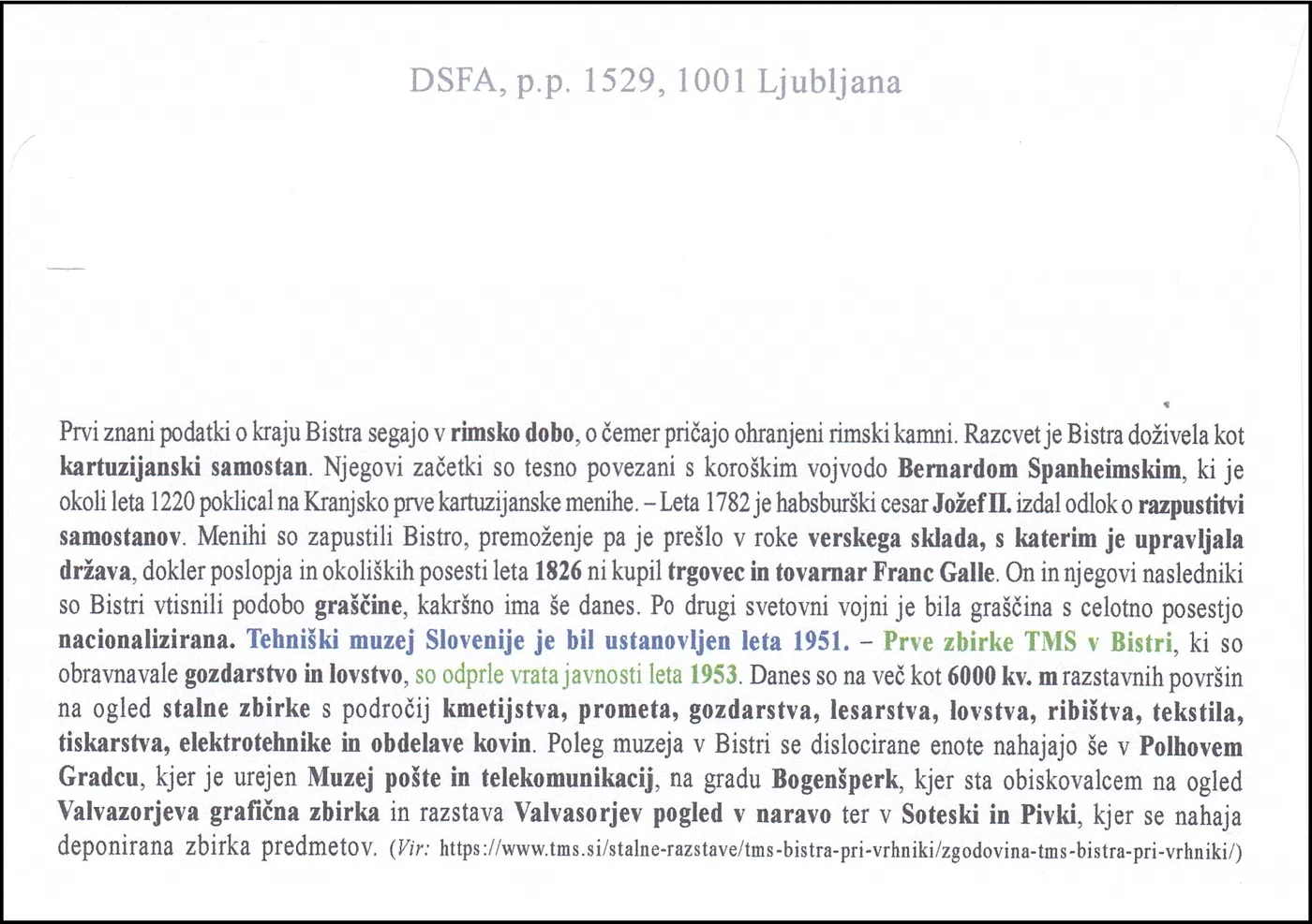 TMS - 70. OBLETNICA ODPRTJA ZBIRK ZA OBISKOVALCE 